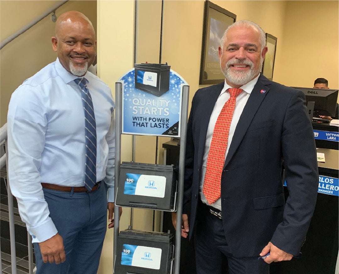 Assosciates standing by their Battery for Life products